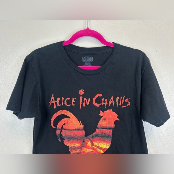 Alice in Chains Black T-Shirt Size M Band Tee Grunge Rock Concert 90s Tour Dirt - Picture 3 of 9